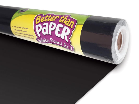 Teacher Created Resources Black Better Than Paper - Rollo de tablero de anuncios (TCR77314)