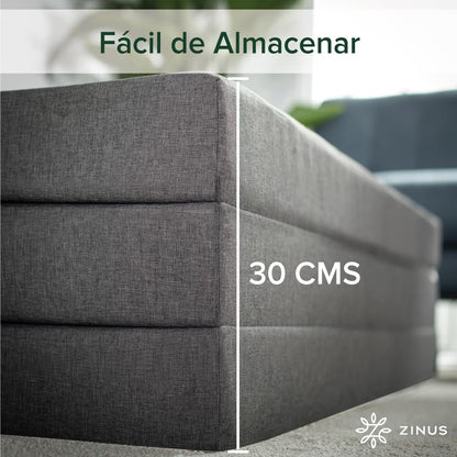 ZINUS | Colchón Plegable Multifunción con Capas de Espuma Que lo Hacen Cómodo, Resistente y Firme | Garantía de 5 años