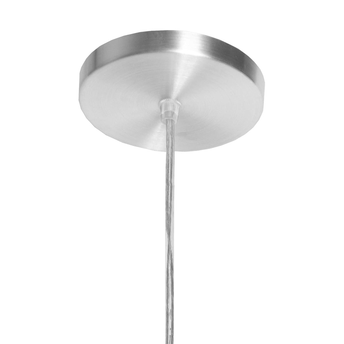 MAXXI MX-CL4265 Candil Decorativo en Aluminio Cepillado, Vidrio Mate