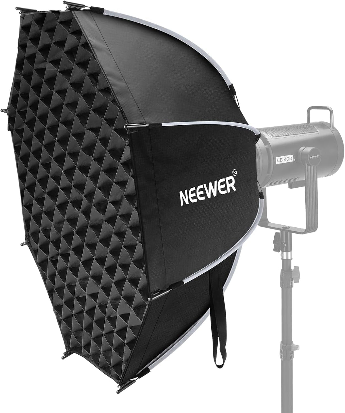 NEEWER 35.4'' Softbox Octagonal, Liberacion Rapida Parabolic Softbox,NS92P | Montura Bowens, Diffusers, Grid, Bolsa Compatible con Aputure 120d Compatible con Godox SL60w NEEWER Q4 AS600B CB300B Q300