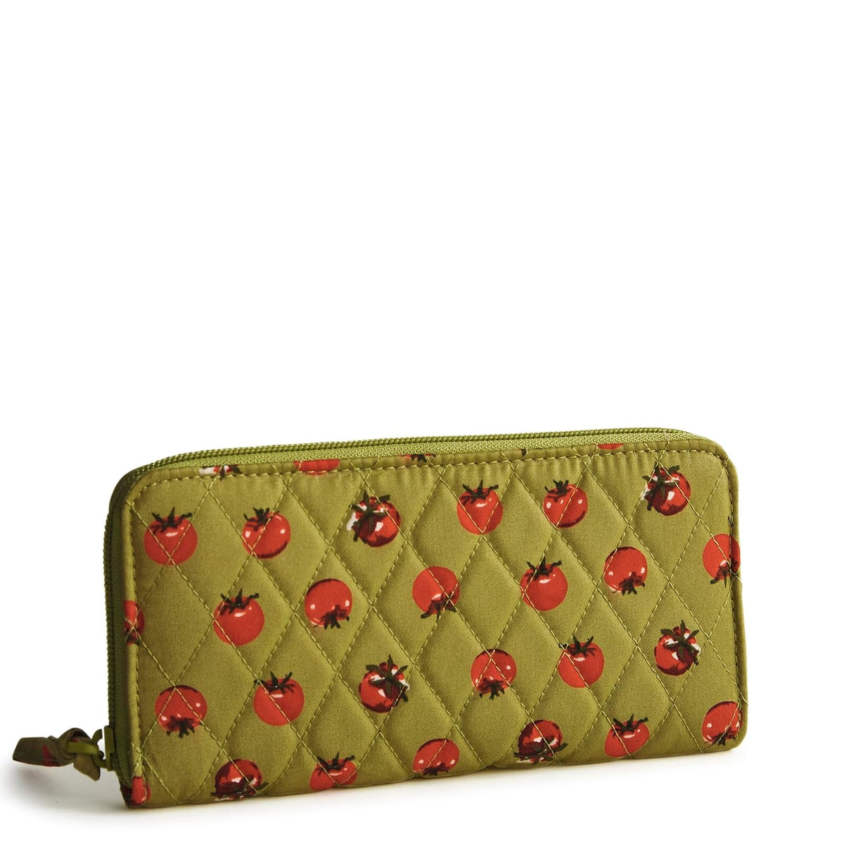 Vera Bradley - portafolios Continental de algodón para Mujer, Tiny Tomates Palm, Talla Unica