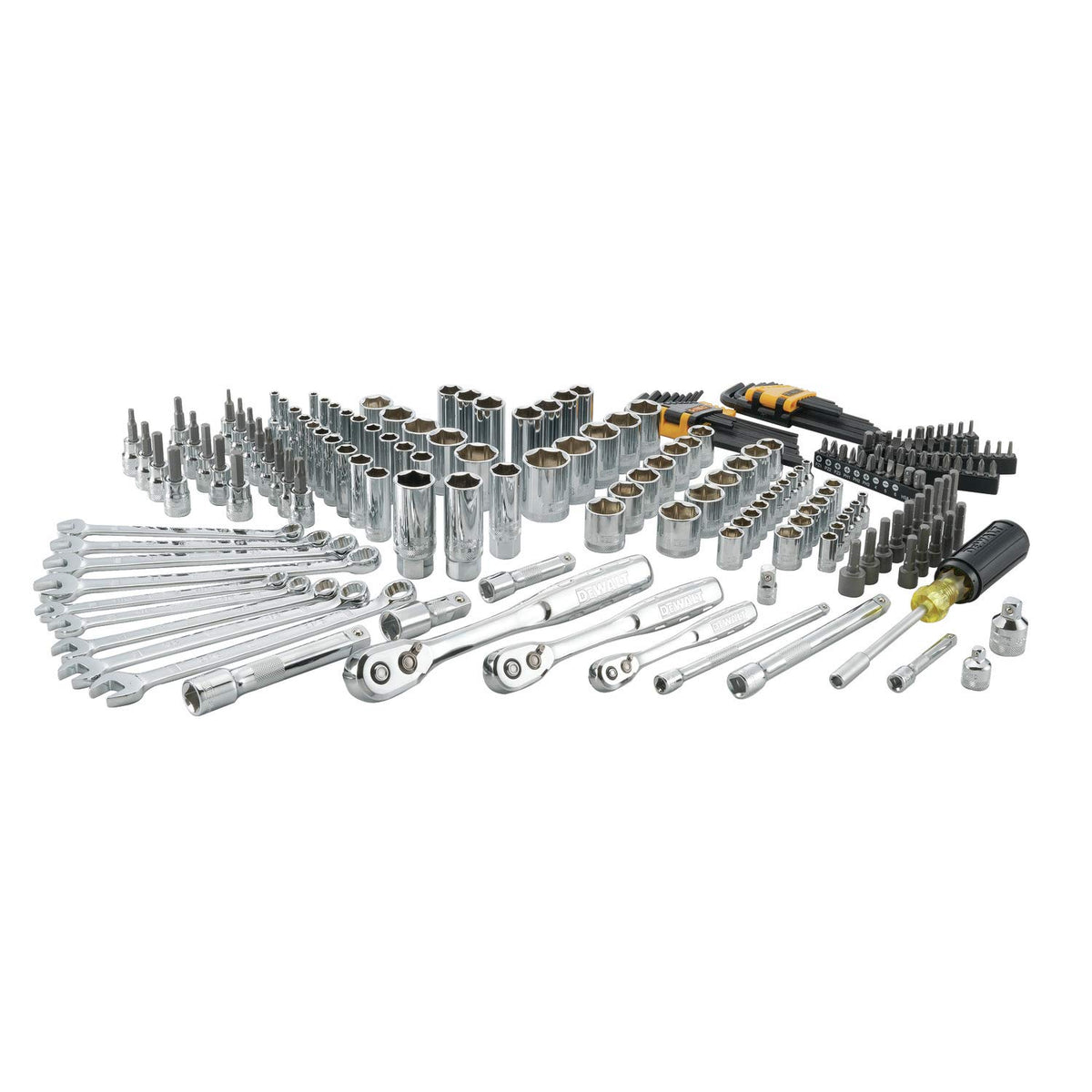DEWALT (DWMT75000) - Juego de 200 piezas de herramientas mecánicas métricas/SAE con caja de almacenamiento