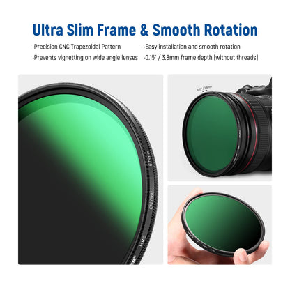 NEEWER 67MM Filtro CPL, Filtro Polarizador Circular, Polarizador, Multicapa | 30 Layer Multi Resistant Nano Coatings, Reduce Glare, Enhance Contrast, Ultra Slim, Reduces Reflection, Vidrio Óptico HD
