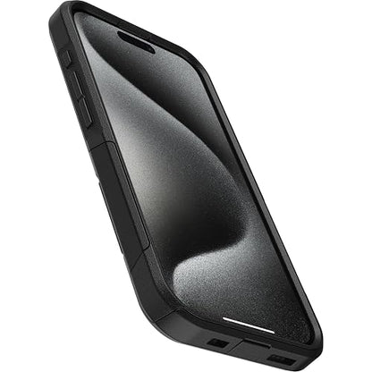 Otterbox Funda para iPhone 15 Pro (Solo) De La Serie Commuter -, Delgada Y Resistente, Apta para El Bolsillo, con Protección De Puerto Negro