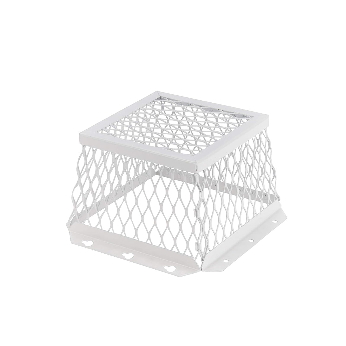 HY-C RVG-DVG VentGuard universal de acero inoxidable, 100% malla de acero inoxidable 304, fácil instalación, 7 pulgadas de largo x 7 pulgadas de ancho x 5 pulgadas de alto, acabado de recubrimiento en polvo blanco