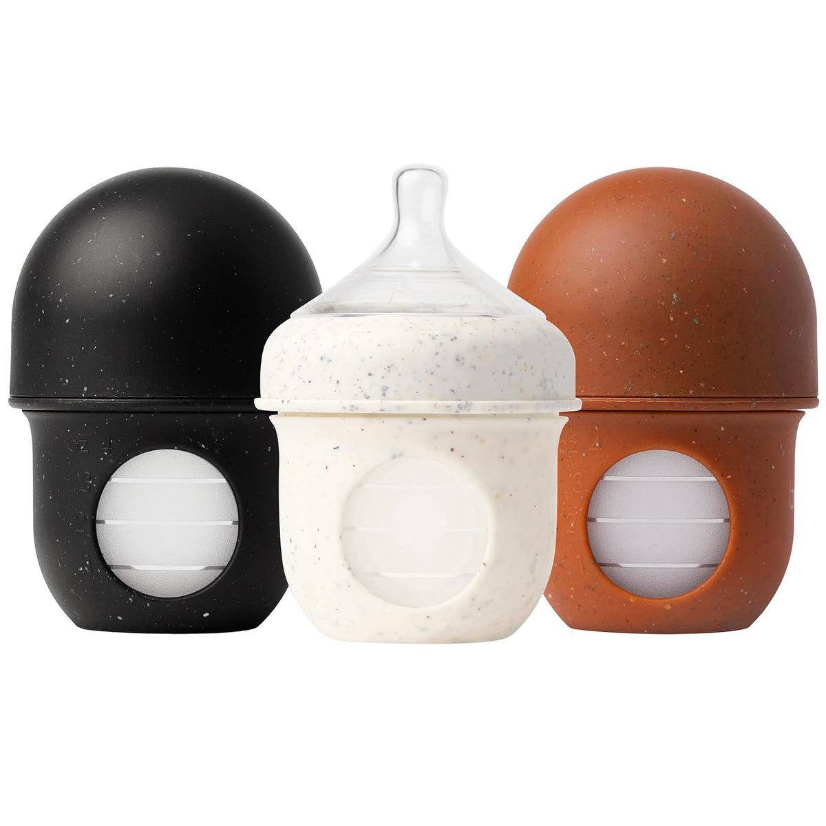 Boon NURSH Biberón de Bolsa de Silicona 236 ml Tie Dye, 3 pz - Speckle - 118.29 ml (4 oz) - Pack of 3