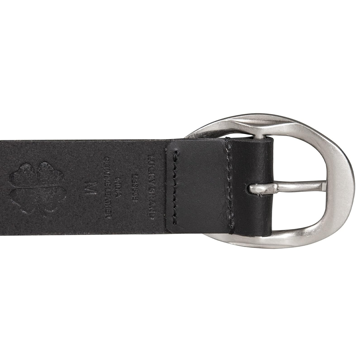 Lucky Brand Cinturón de cuero con hebilla ovalada Cinturón para hombre