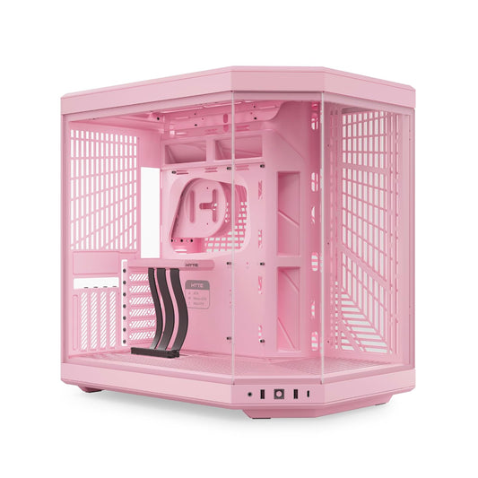 Gabinete Hyte Y70 - CS-HYTE-Y70-SM ATX de Doble cámara - Strawberry Milk Cable Riser