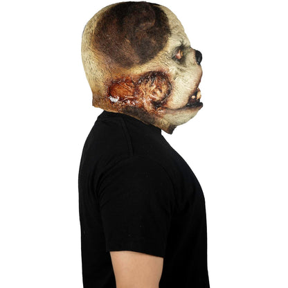 Ghoulish Productions Máscara Zombie Pug de Látex – Perro Zombi Realista con Ojos Desorbitados, Mandíbula Deformada y Detalles Sangrientos – Creepy Animals Series para Halloween y Coleccionistas