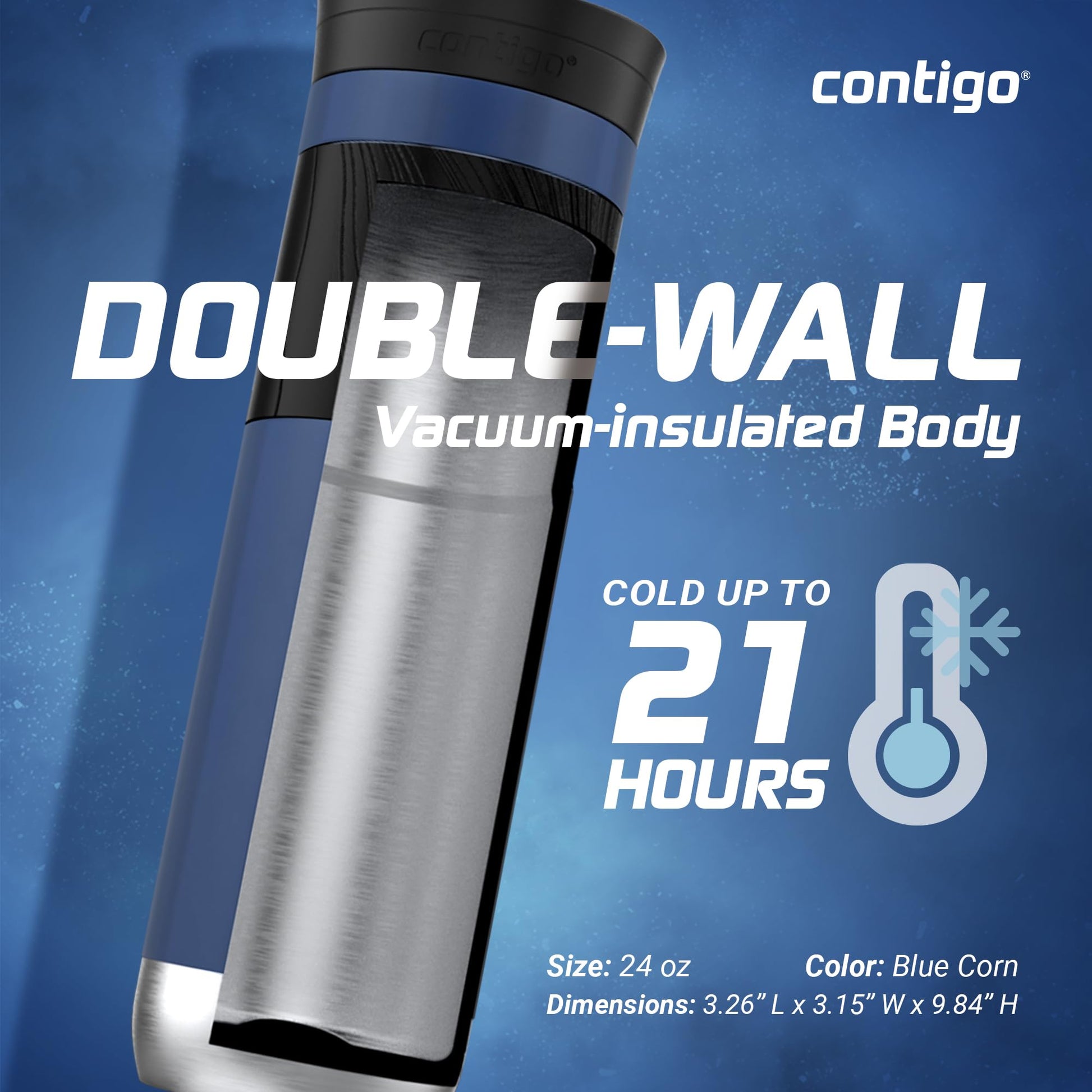 CONTIGO BYRON 2.0 24 oz maíz azul