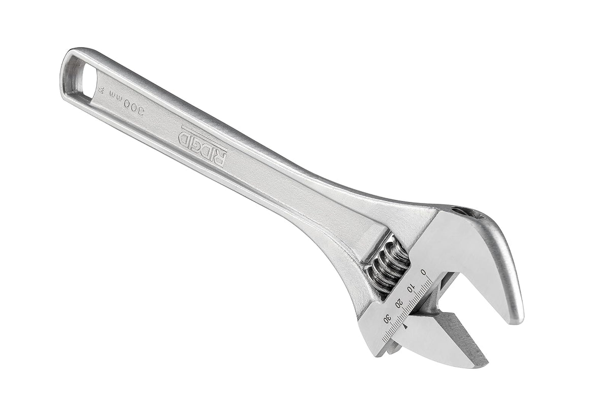 RIDGID - Llave Ajustable 762 12", 86917, Aleación de Acero, Resistencia y Durabilidad, Anticorrosión, Kit de Herramientas, Plomería