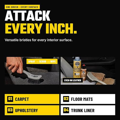 Chemical Guys "The Nifty Brush Cepillo para Detalles Interiores, Lote de 1