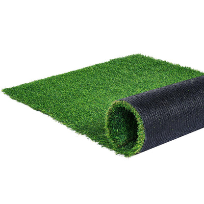 VEVOR Alfombra de césped Artificial, 3 x 5 pies de Grosor, Alfombra de césped sintético Realista para Interiores y Exteriores, 1.3 Pulgadas con Agujeros de Drenaje, Perfecta para Patio, jardín,