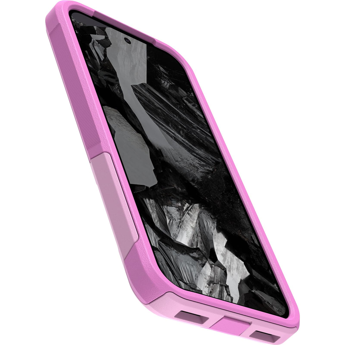 OtterBox - Funda para Google Pixel 8A Commuter Series – Run Wildflower (rosa), delgada y resistente, apta para el bolsillo, con protección de puerto