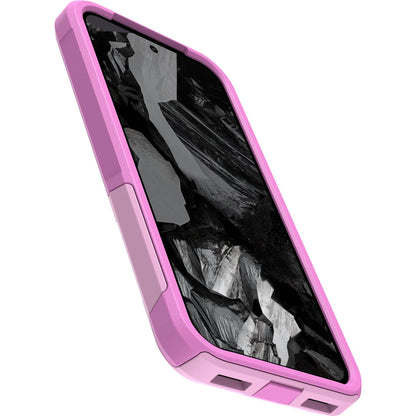 OtterBox - Funda para Google Pixel 8A Commuter Series – Run Wildflower (rosa), delgada y resistente, apta para el bolsillo, con protección de puerto
