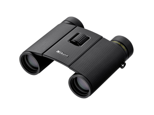 Nikon Trailblazer II 10 x 25 | Prismáticos de Viaje Ultra compactos Impermeables y a Prueba de Niebla con óptica de Revestimiento múltiple y Cuerpo blindado de Goma