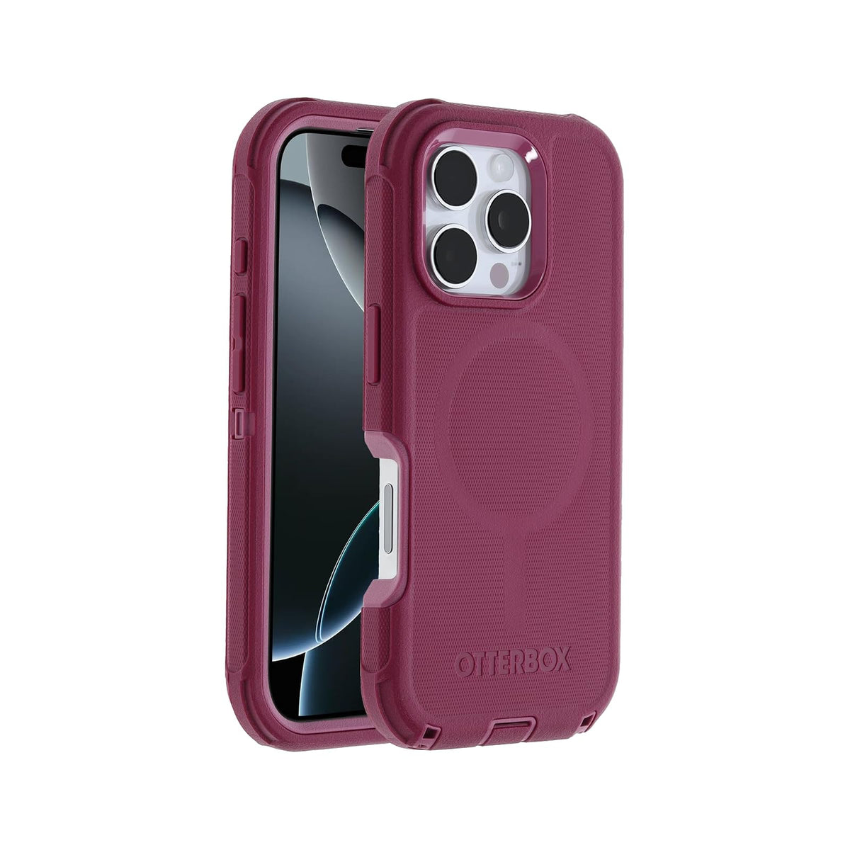 OtterBox - Funda para iPhone 16 Pro Defender Series - Foxberry Pink