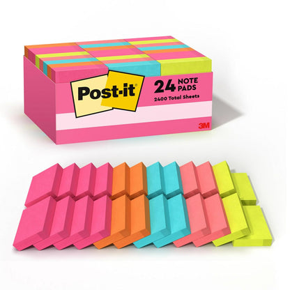 Post-it Notas Adhesivas Autoadheribles - 24 Pads Cabinet Pack - Notas