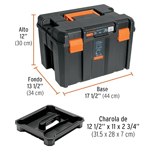 Truper CHA-1712, Caja para herramienta profunda de 17" x 12"