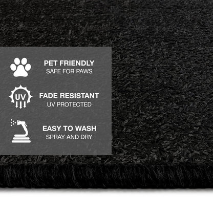 Prest-O-Fit 2 – 0050 Jumbo Wraparound + Plus RV Paso Alfombra, Negro, 23"
