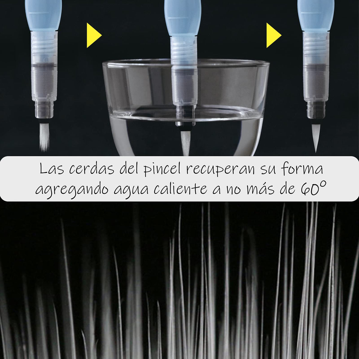 Pincel De Agua Aquash Punta Mediana Pentel 1 U-FRHBP-M