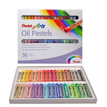 Pentel de México Colores Pastel Aceite Caja con 36 Piezas- PHN-36