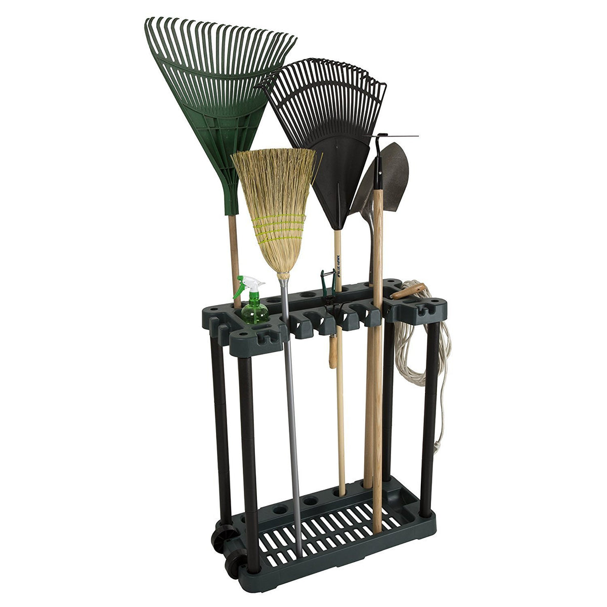 Stalwart 75-ST6010 Rolling Garden Fits 40 Tools Storage Rack Tower