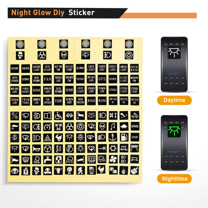 Nilight-90111F - Panel de interruptor de aluminio de 6 bandas, interruptor de 5 pines, interruptor precableado, interruptor retroiluminado azul para automóvil, automóvil, barco, RV, 2 años de garantía