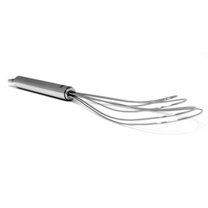 Norpro Krona - Batidor plano de acero inoxidable, 28 cm, color plateado