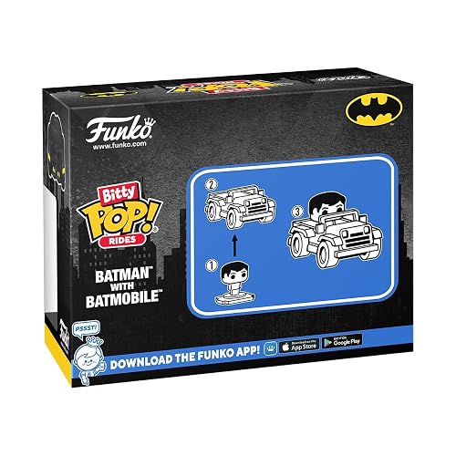 Funko Pop! Bitty Ride: DC - Batman with Bat Mobile
