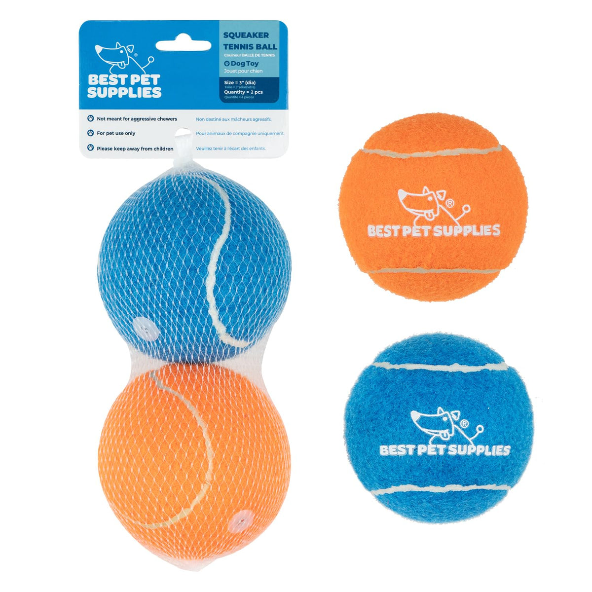 Best Pet Supplies Juguete de Piel Sin Relleno 2 en 1 para Perro - Color Variado - Large (Pack of 2)