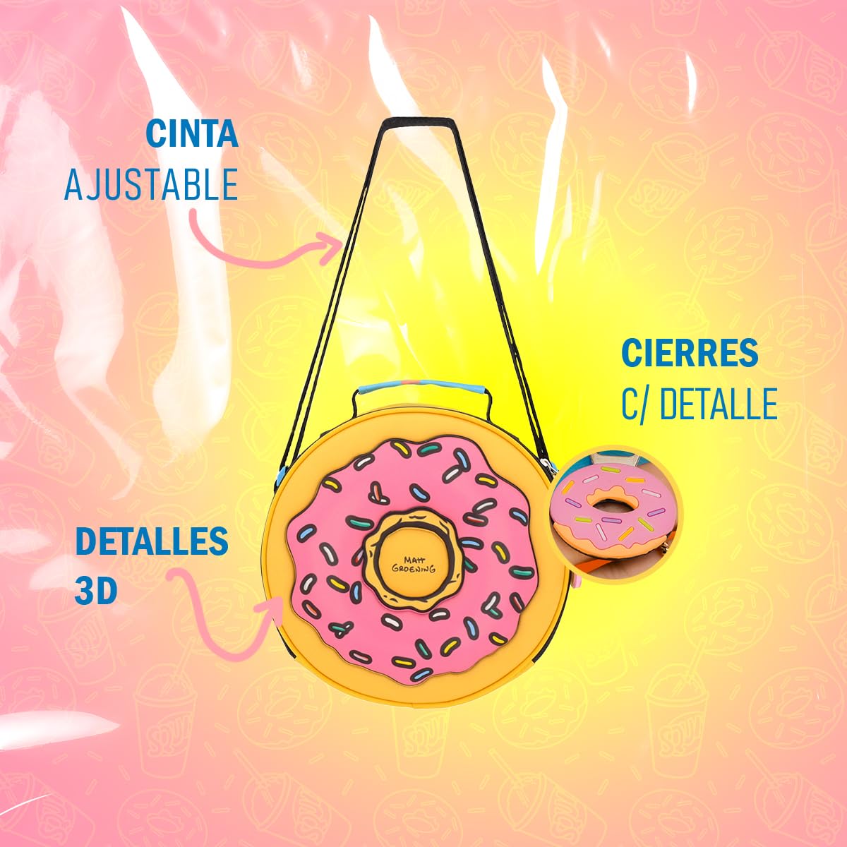 Simpsons Disney Lonchera Escolar Reforzada Donita Homero