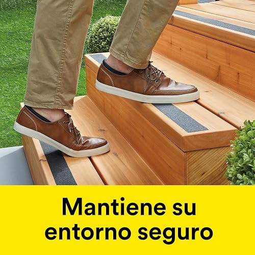 SAFETY-WALK 3M Cinta Antiderrapante Negra 1 rollo de 25.4mm x 4.57m | Ideal para zonas de alto tráfico, Uso general, Interior y exterior, Fácil de usar, cortar y colocar, Resistente