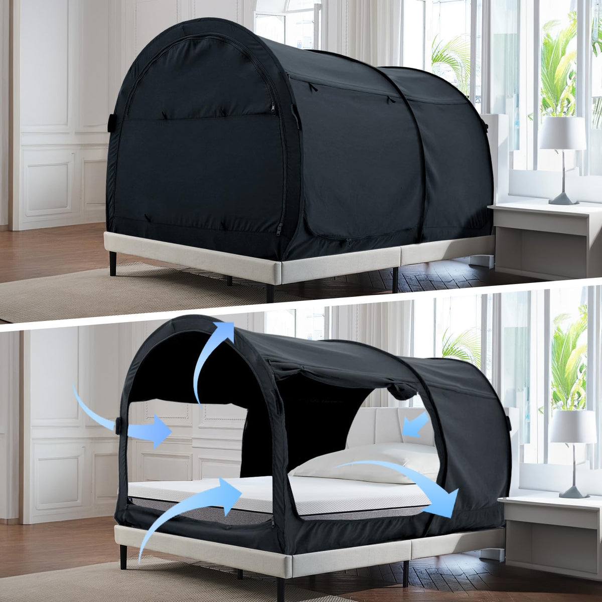 Alvantor - Tienda de campaña - Gris - 99.1An x 190.5Al cm (1 Paneles)