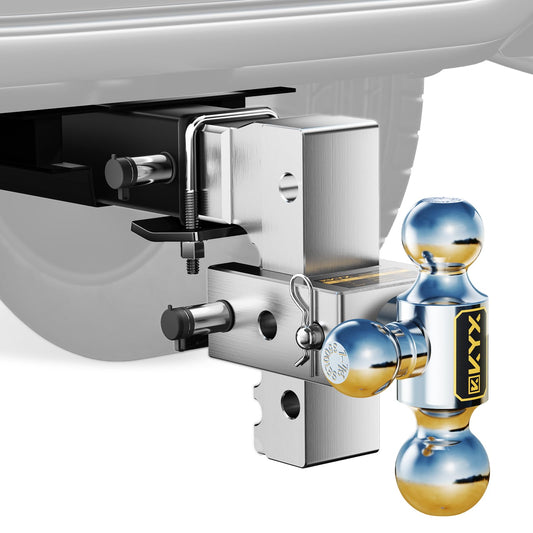 KYX Enganche de Remolque Ajustable de Aluminio 2 Pulgadas 12000 Libras