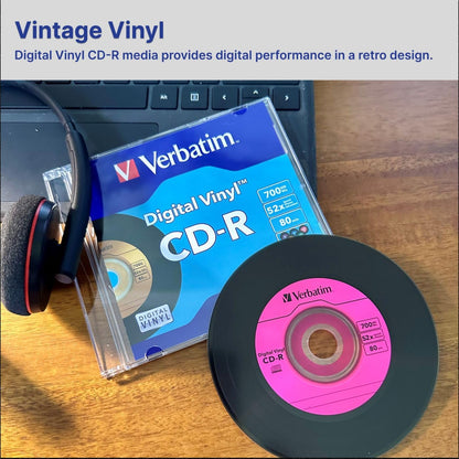 Verbatim 700 MB 52X Digital Vinyl CD-R - 50-Disc Spindle 94587