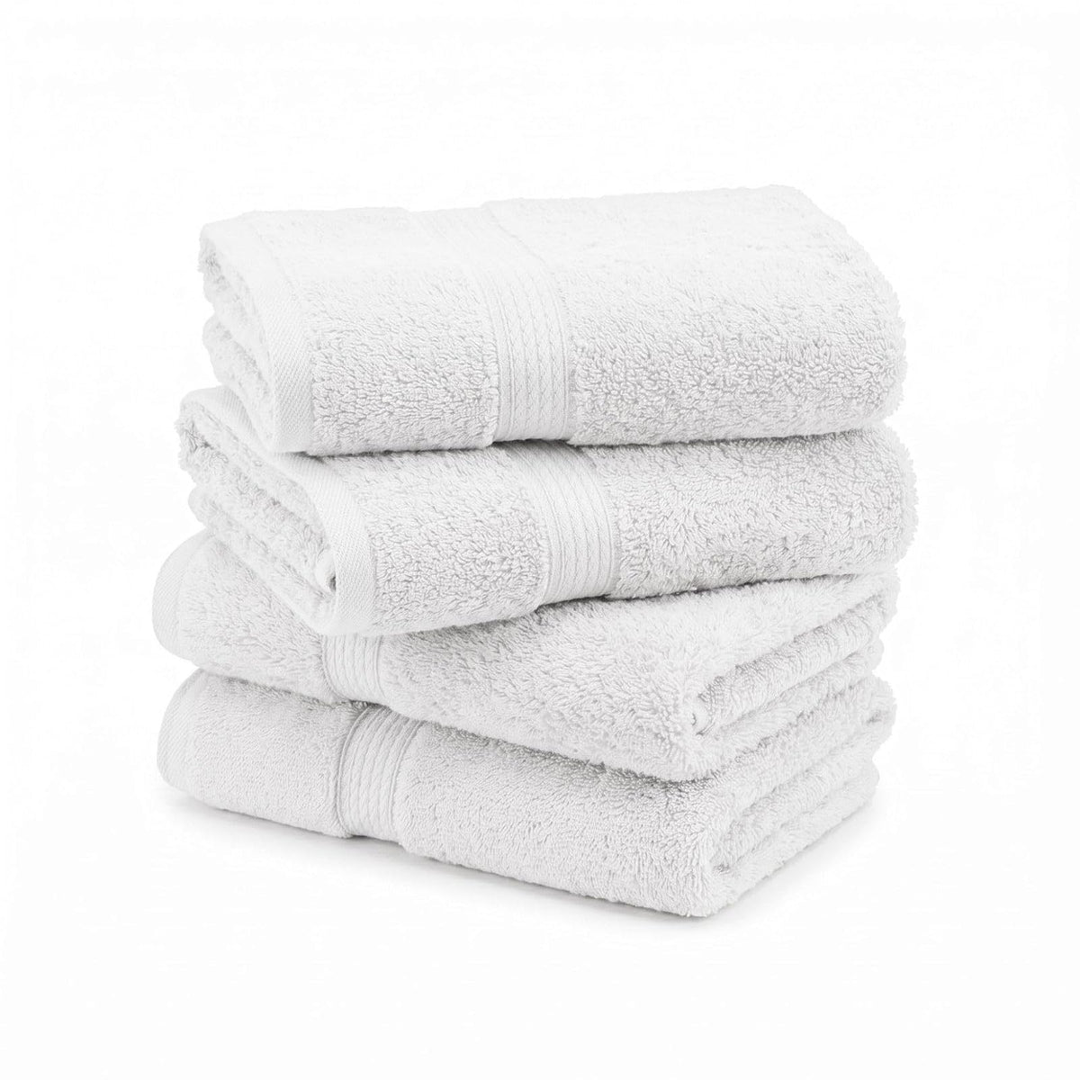 Superior, 900 gram, Long-Staple Combed Cotton 4-Piece Hand Towel Set, White | Juego de toallas de lujo de secado rápido, artículos esenciales de baño para baño, baño de invitados, spa, juego de 4 piezas - Toalla de mano - Blanco