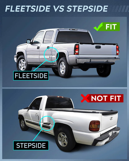 Nilight NA803 Conjunto de Luz Trasera para Chevrolet Silverado 1500/2500/3500 1999-2002 GMC Sierra, Estilo OE, Lente Ahumado
