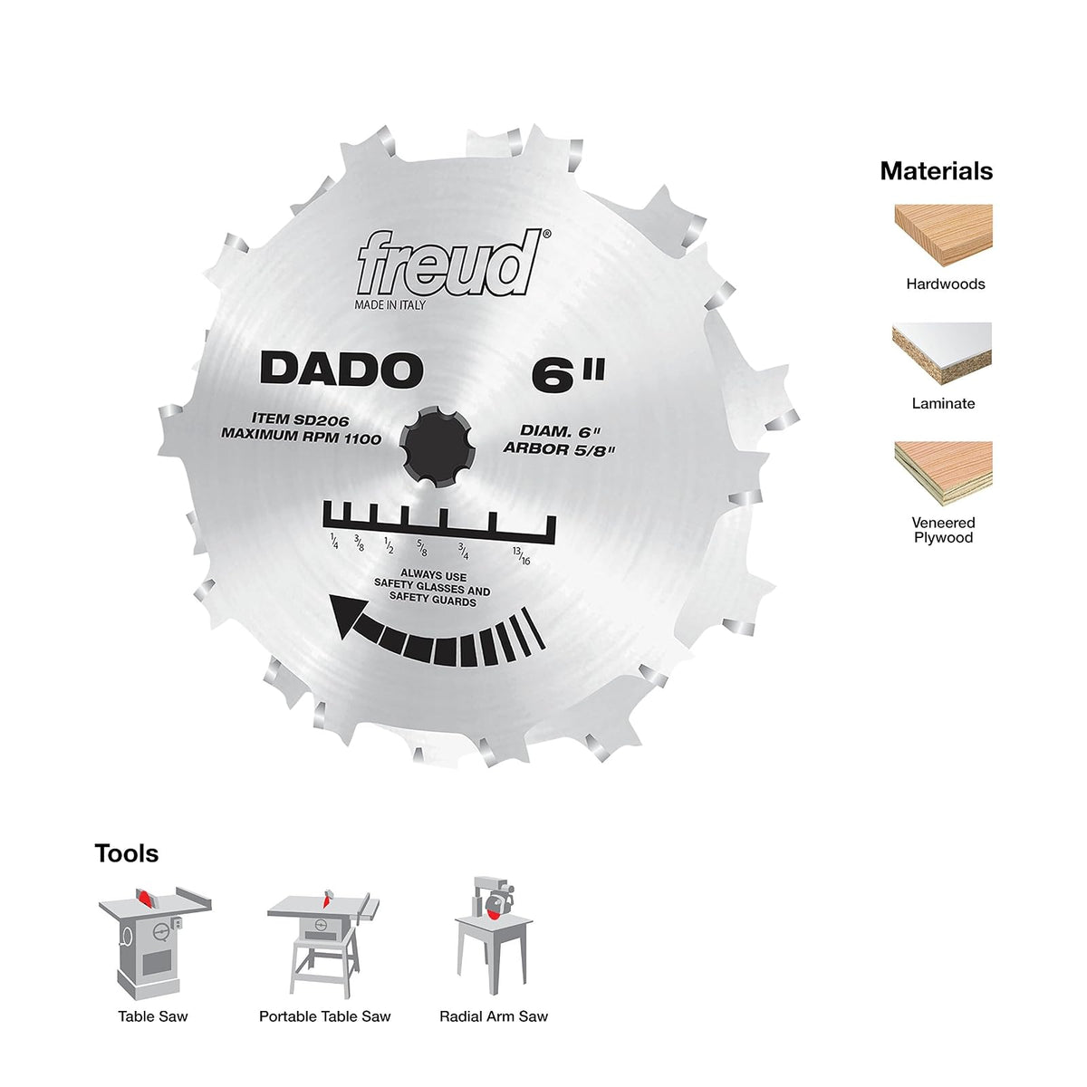 Freud SD206 6-Inch Professional Dado