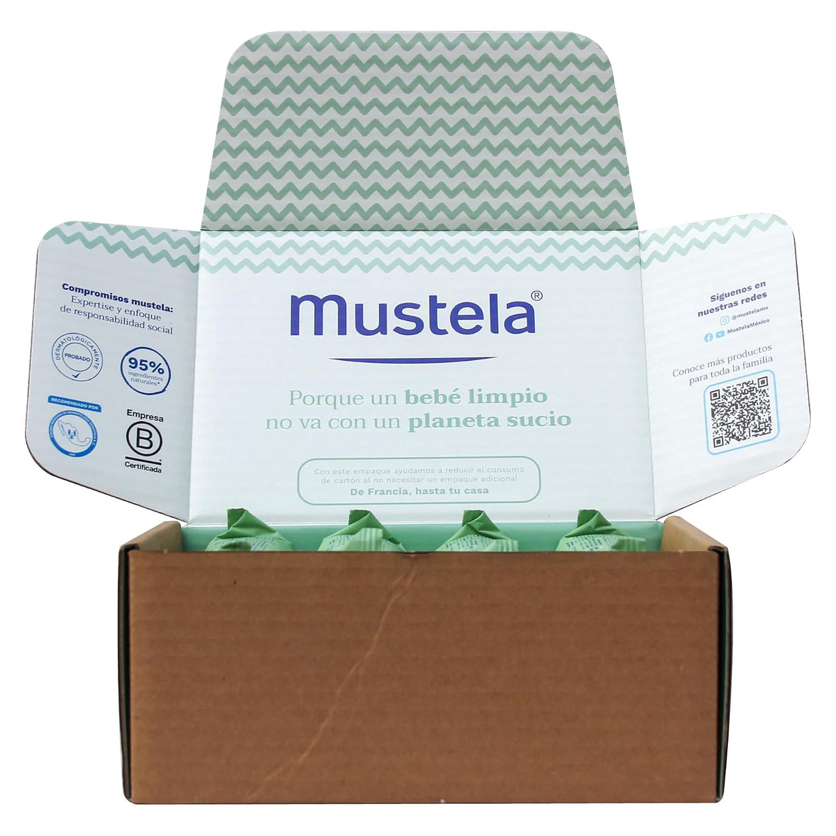Mustela Pack 4 Toallitas Compostables