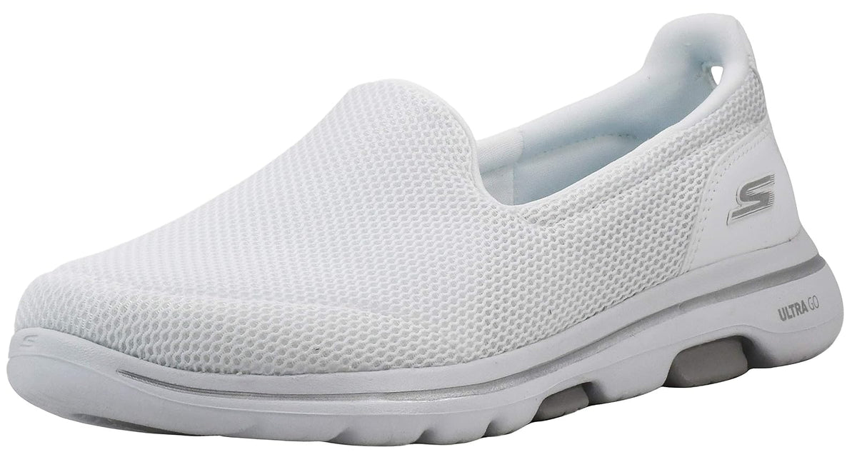Skechers Go Walk 5 Tenis para Caminar Mujer Azul Marino - 25.0 cm - Blanco