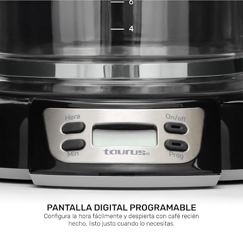 Taurus Cafetera Programable 24 horas Velvet Digital, Pequeño