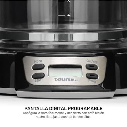 Taurus Cafetera Programable 24 horas Velvet Digital, Pequeño