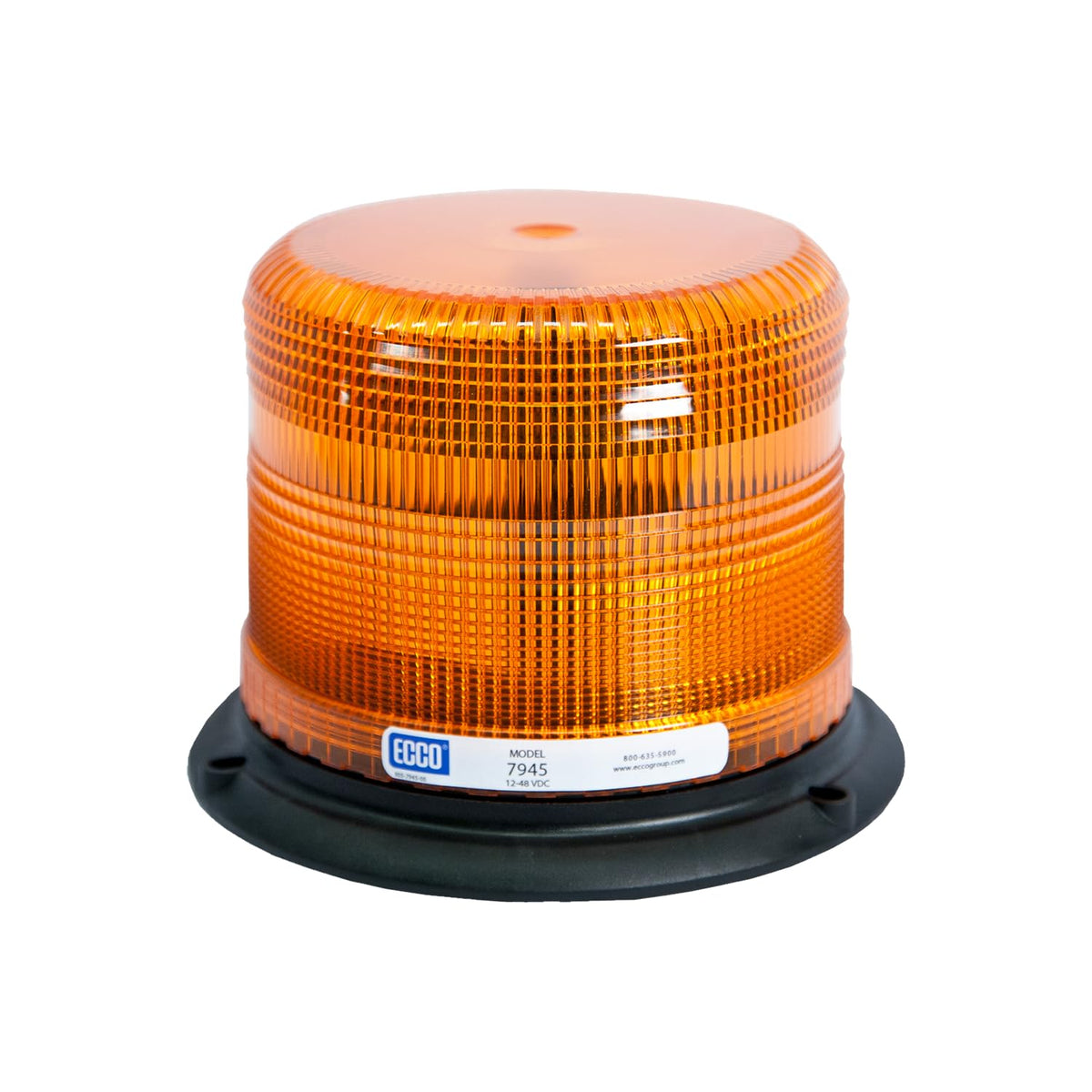 ECCO Baliza LED de 6.5 in con 11 Patrones de Flash 7945A, 12-48V, Ámbar