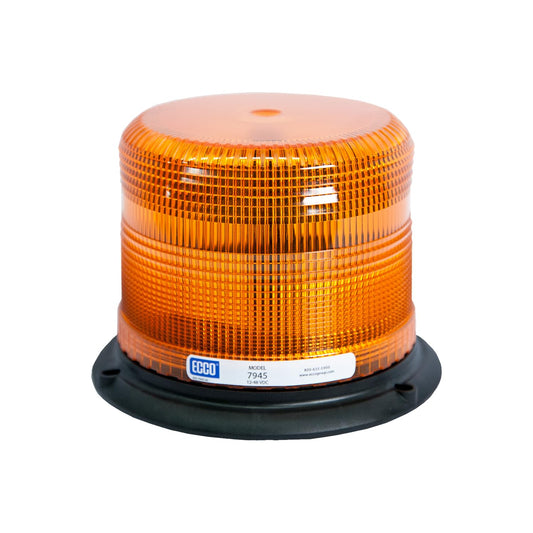 ECCO Baliza LED de 6.5 in con 11 Patrones de Flash 7945A, 12-48V, Ámbar