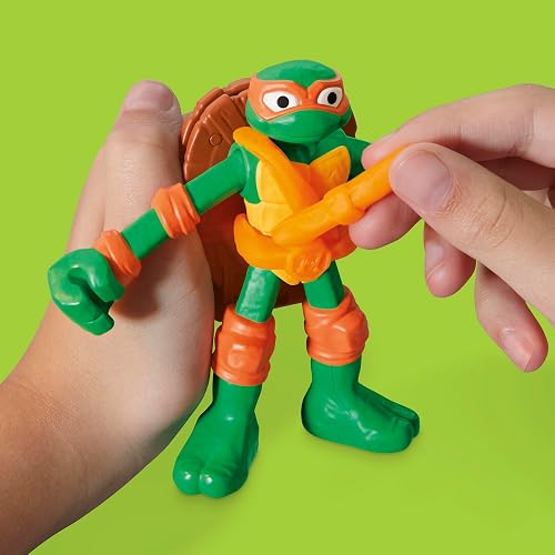 Play-Doh Hasbro Tortugas Ninjas Creaciones Cowabunga - Kit de Manualidades con 4 Figuras de Acción, 4 Accesorios y 8 Latas niños y niñas a Partir de 4 años