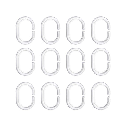 RAYEN | Cortinas de baño | Cortina de Ducha o bañera | Impermeable | Poliéster | Secado rápido | Opaco Anillos de PVC | Incluye 12 Ganchos | 180 x 200 cm | Blanco con Lunares Azules