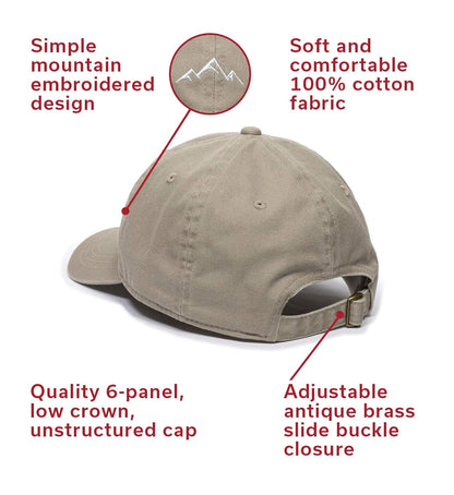 Gorra de montaña para papá al Aire última intervensión, Gorra de algodón Suave sin estructurar