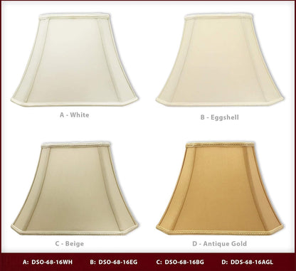 Royal Designs - visualización para lámpara, diseño de vieira, Tradicional, 40.6 cm, Blanco