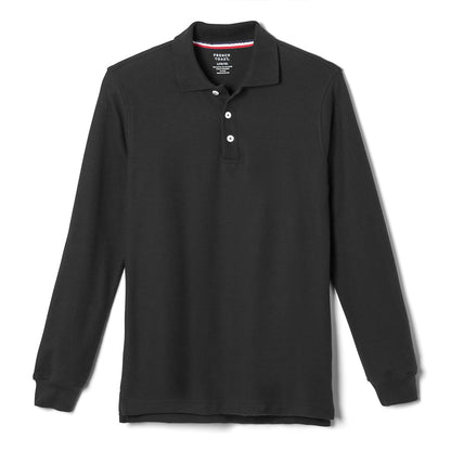 French Toast Camisa Polo Manga Larga para Niño - Black - 10-12